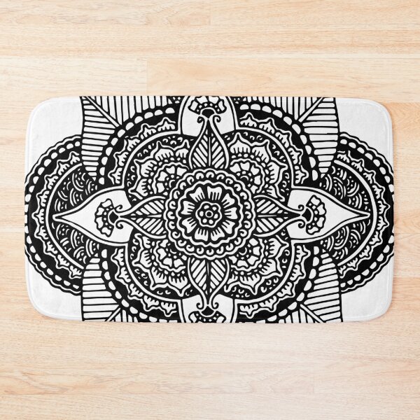 Item preview, Four Point Flower || Black and White || Floral || Abstract Plants designed and sold by Hilary Leslie.