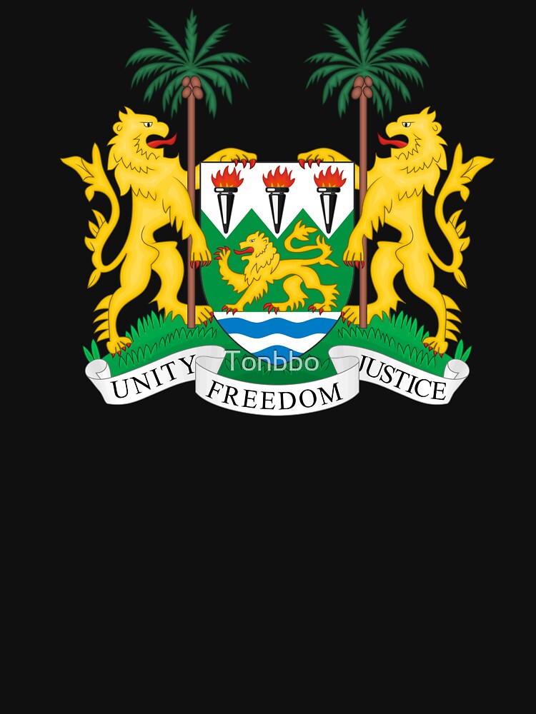 Download "Sierra Leone Coat of Arms" T-shirt by Tonbbo | Redbubble