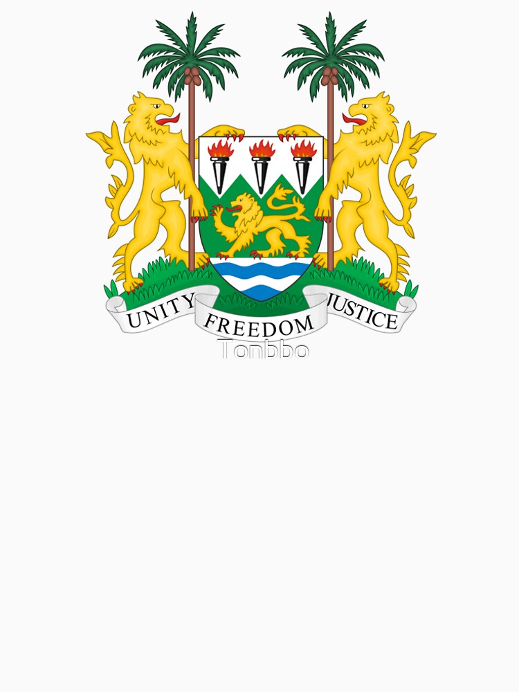Download "Sierra Leone Coat of Arms" T-shirt by Tonbbo | Redbubble