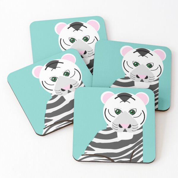 Item preview, White Tiger (Ice Blue) designed and sold by bunhuggerdesign.