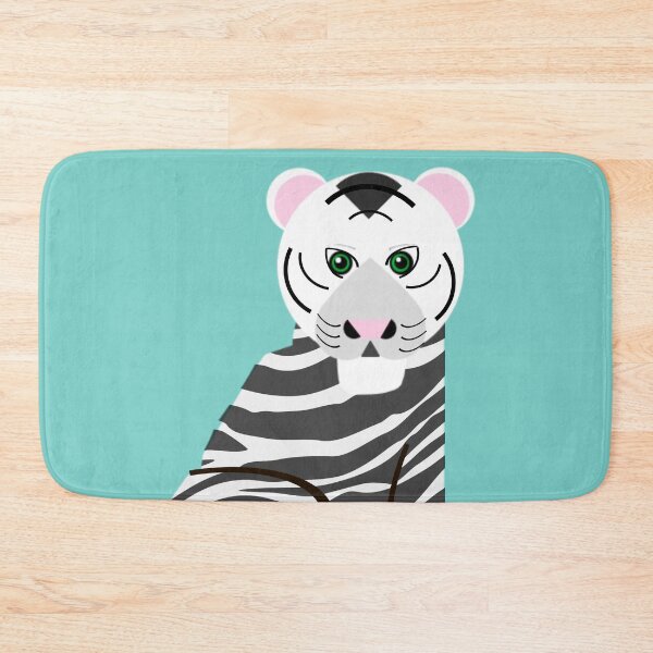 Item preview, White Tiger (Ice Blue) designed and sold by bunhuggerdesign.