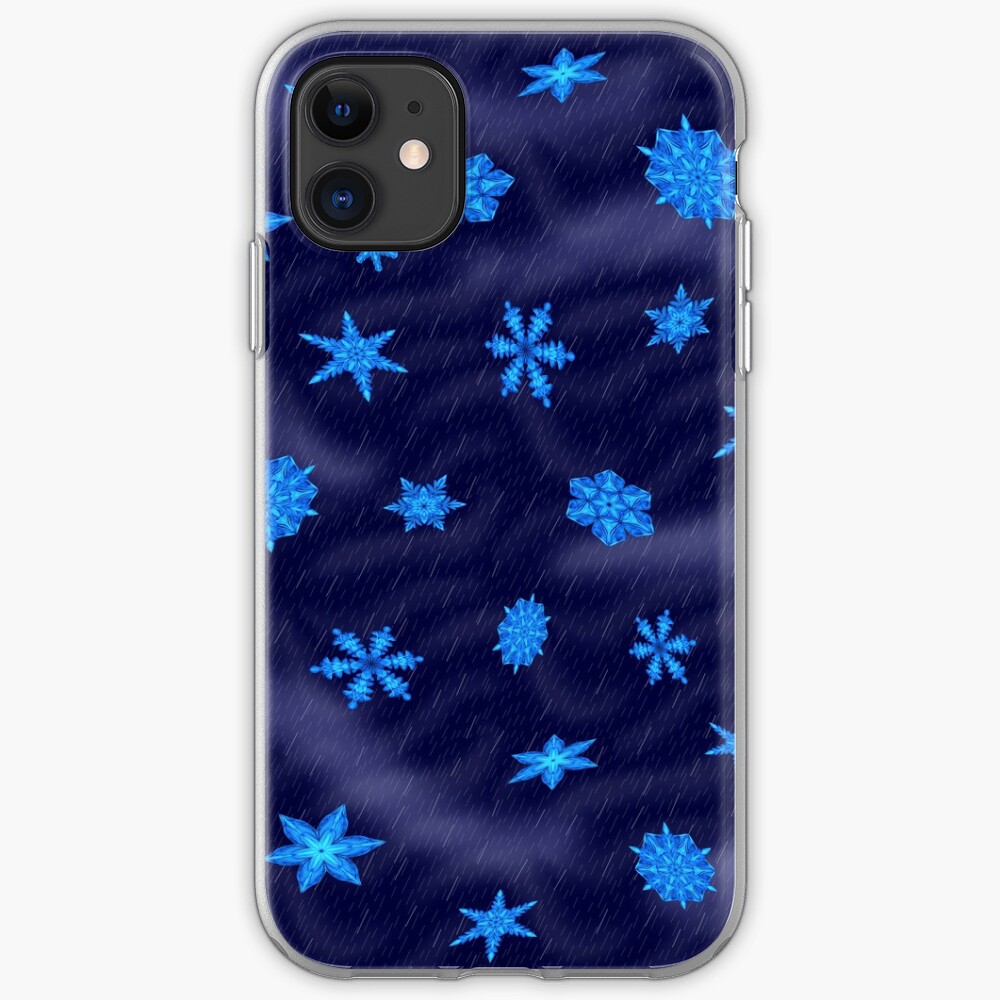 Drifting Snowflake, Gentle Rain iPhone Case & Cover