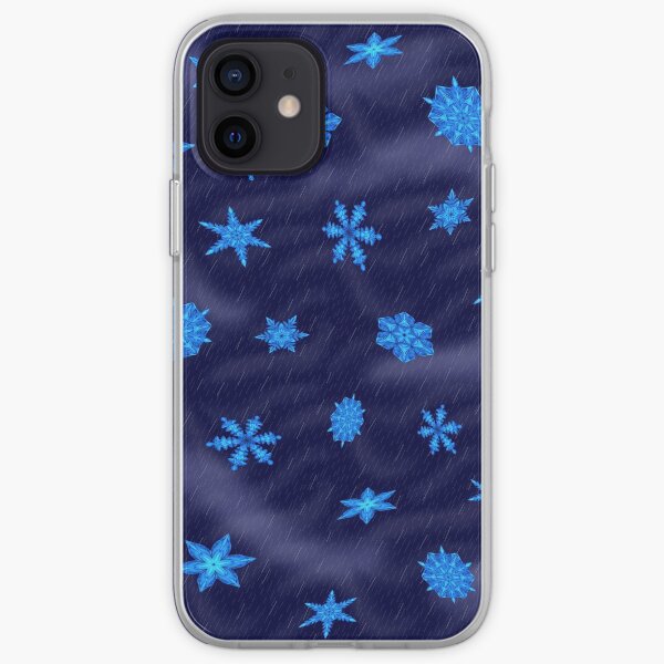 Drifting Snowflake, Gentle Rain iPhone Soft Case
