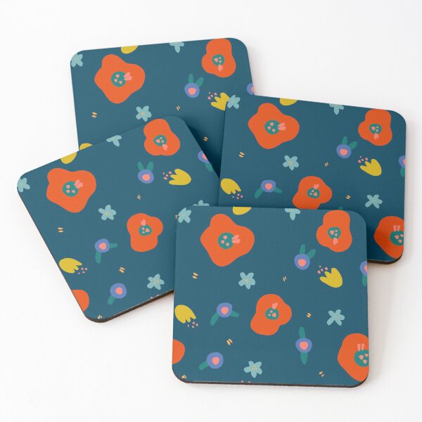 Item preview, poppy floral blossoms designed and sold by freeinthelines.