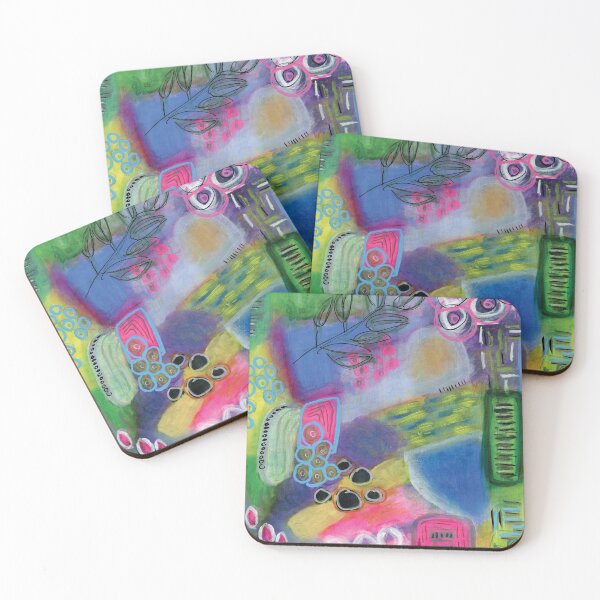 Item preview, Jardín de flores abstractas designed and sold by AnissaF.