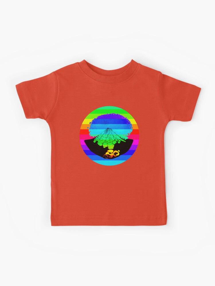 T-shirt enfant for Sale avec l'œuvre « Volcan en éruption dans la nuit » de  l'artiste AnthonyVdV