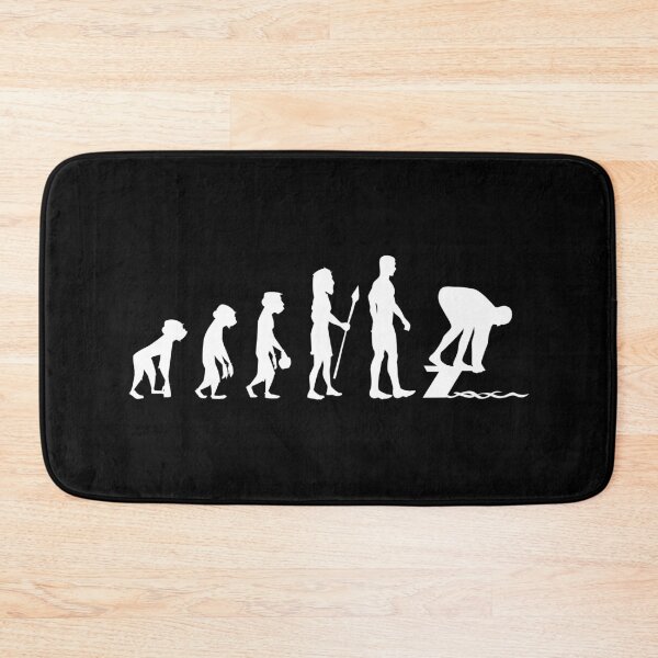 Item preview, Swimming Shirt funny retro evolution of humans novelty graphic Sports Gifts for him designed and sold by Orange Pieces.