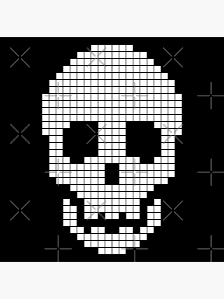 Pixel skull Black and White Stock Photos & Images - Alamy