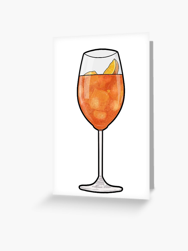 Aperol Spritz in a Glass Greeting Card for Sale by Jay-cm