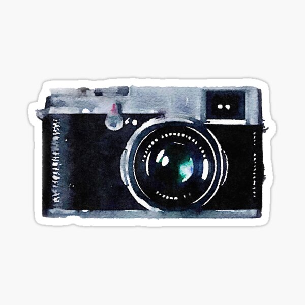 Watercolor Camera | Trendy/Hipster/Tumblr Meme Sticker