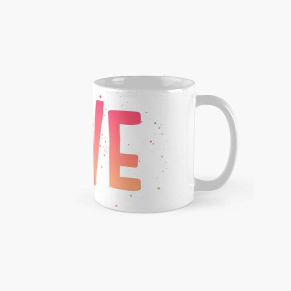 LIVE {pink and orange text} Classic Mug