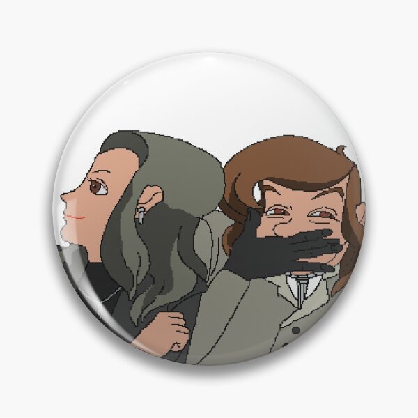 Item preview, Akechi and Sae from Persona 5 designed and sold by ahkosorsomesayk.