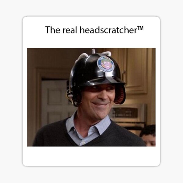 Der echte Headscratcher ™ Sticker