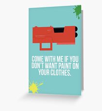 Community Paintball Print Greeting Card