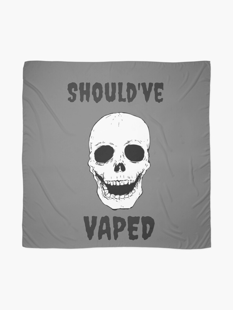 Alternate view of Should've Vaped Skull Scarf