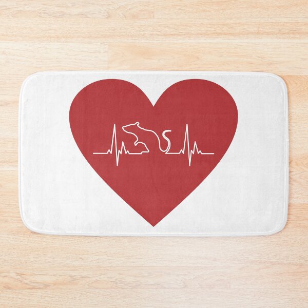 Item preview, Rat EKG Heart designed and sold by ratkingshirts.