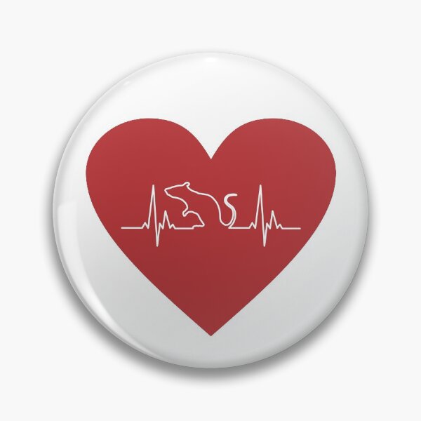 Item preview, Rat EKG Heart designed and sold by ratkingshirts.