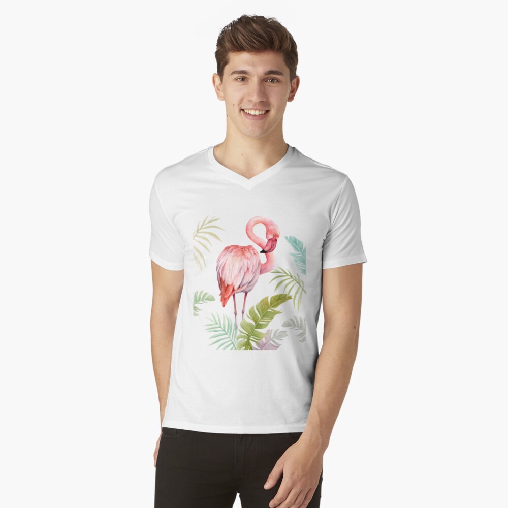 Vista previa del artículo con la obra «Camiseta de cuello en V», diseñado y vendido por mirjamimanninen.