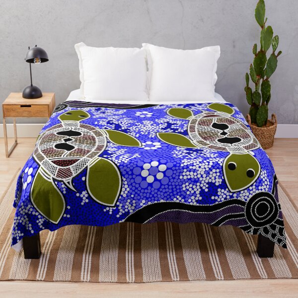 Item preview, Aboriginal Art Authentic - Sea Turtles designed and sold by HogarthArts.
