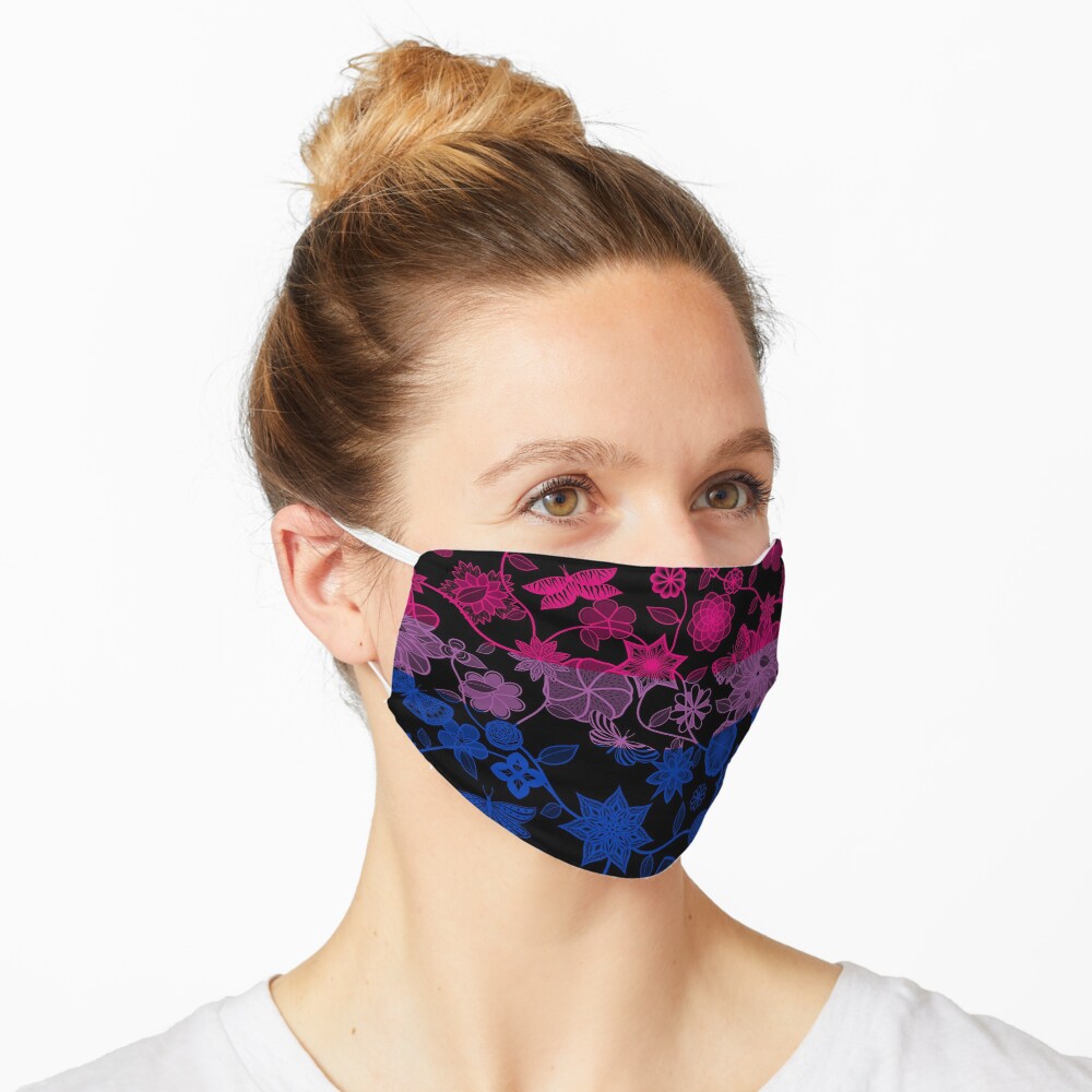 Butterfly Garden, Pride Flag Series - Bisexual Mask