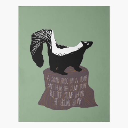 Skunk - Skunk Shirt - Skunk Drawing - Skunk Painting - Skunk Lovers - Skunk  Gift - Gift For Skunk Lovers Art Board Print for Sale by Galvanized