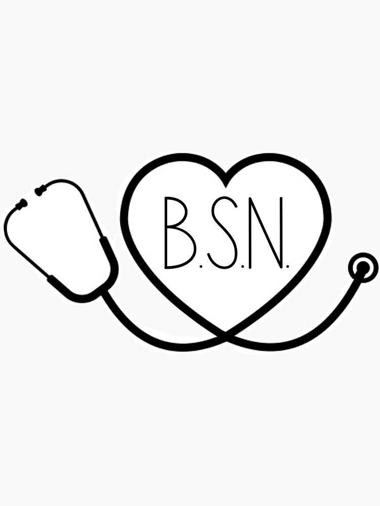 "BSN" Sticker for Sale by chrelicas Redbubble