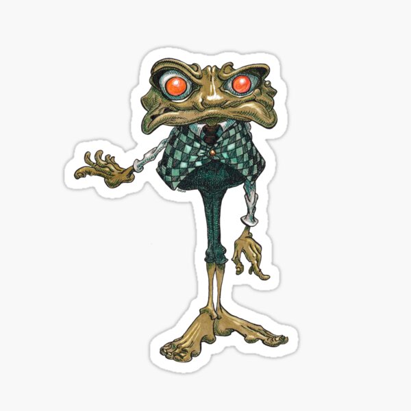 Item preview, Old Style Goblin-Frosch in einer Weste designed and sold by Sarmo.