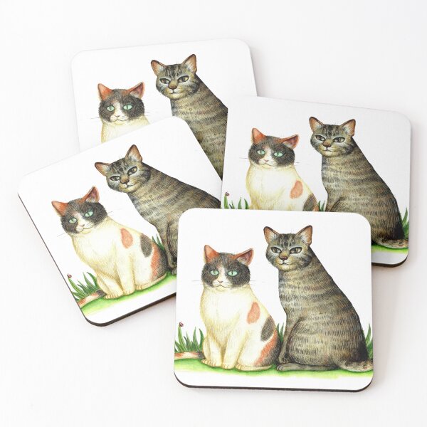 Item preview, Pareja de gatos designed and sold by Laura Núñez.