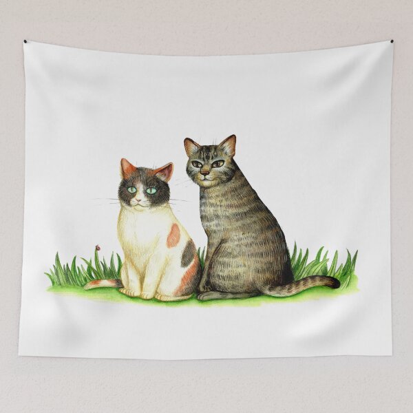 Item preview, Pareja de gatos designed and sold by Laura Núñez.