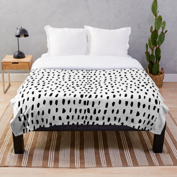 Black and White Dalmation Throw Blanket