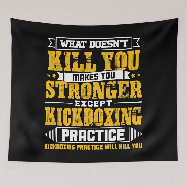 Item preview, Doesnt Kill You Except Kickboxing Practice Player Coach Shirt designed and sold by Orange Pieces.