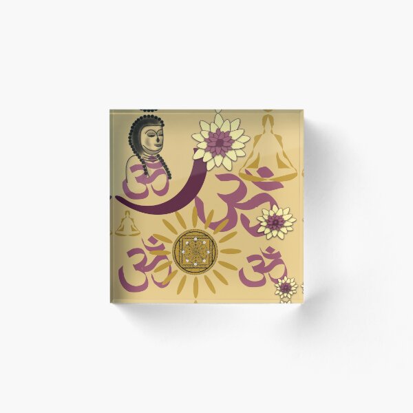 Item preview, Purple & Gold Yoga & Meditation Symbols designed and sold by GargoyleSentry.