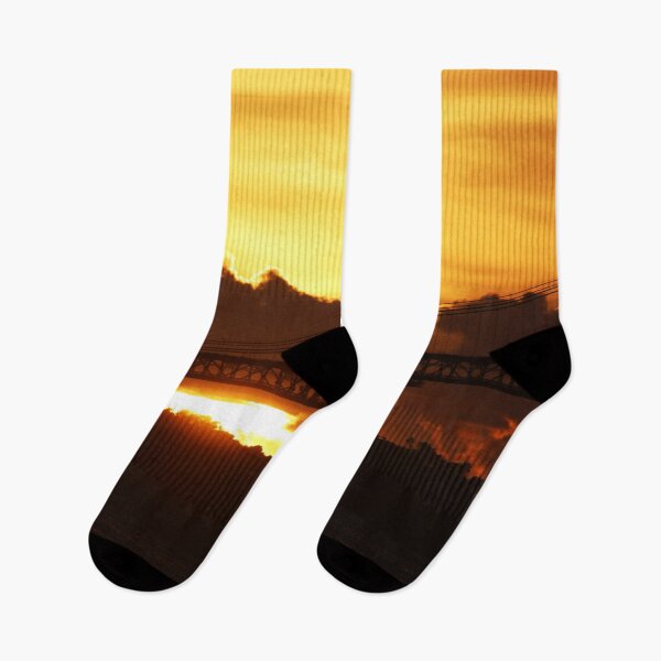 Item preview, Dramatic sunset with clouds and bridge designed and sold by Anna Lemos.