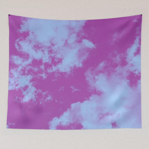 Item preview, Pink aesthetic clouds  designed and sold by bohoDecor.