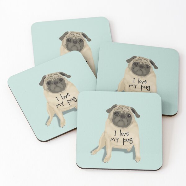 Item preview, I Love My Pug designed and sold by Amy Hadden.