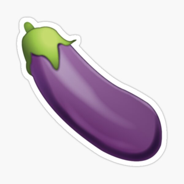 Eggplant Emoji Stickers Redbubble