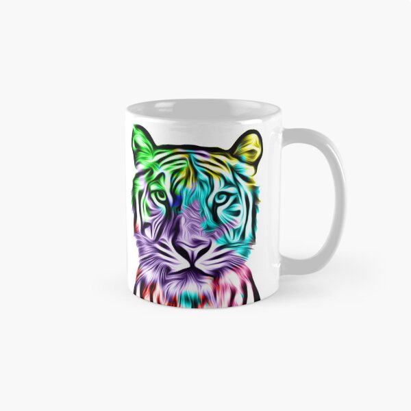 Artikelvorschau, Bunter Tiger-Kopf entworfen und verkauft von anbartshirts.