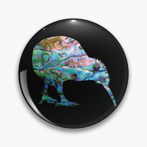Item preview, NEW ZEALAND PAUA KIWI BIRD designed and sold by Madjack Tees Kiwi SuperStore.