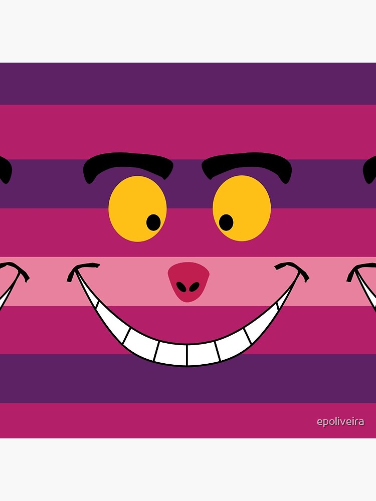 Cheshire Cat Funny Wonderland Colorful illustration by epoliveira