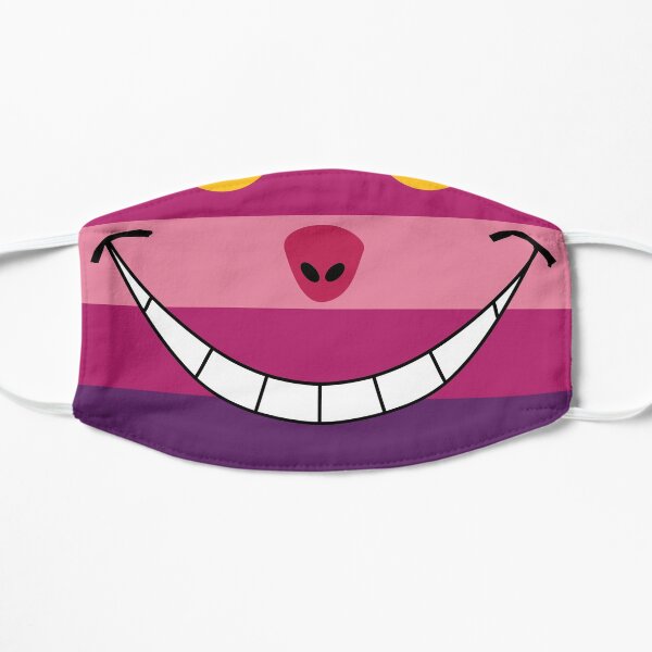 Cheshire Cat Funny Wonderland Colorful illustration Mask