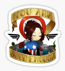 bucky says believe in yourself Sticker