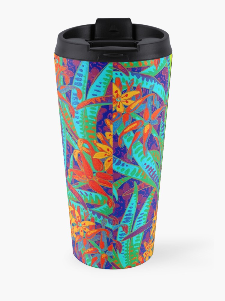 Alternate view of Floral Colorful Pattern Travel Mug