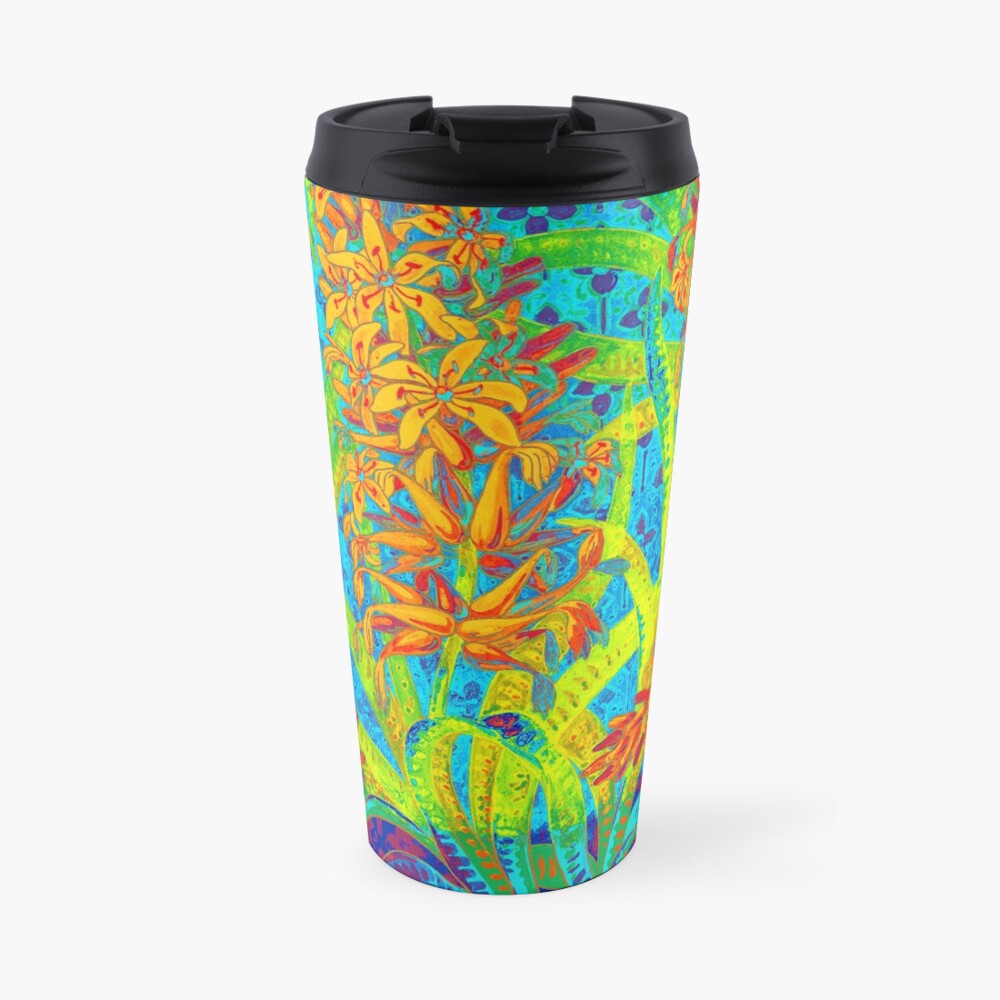 Floral Colorful Pattern Travel Mug