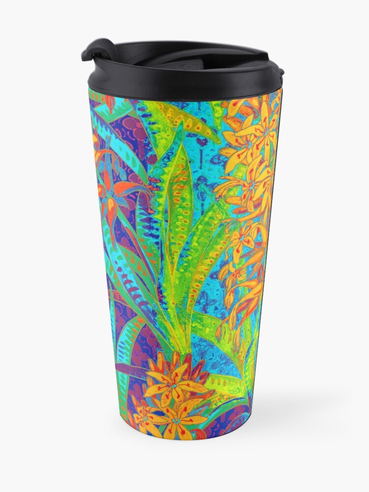 Alternate view of Floral Colorful Pattern Travel Mug