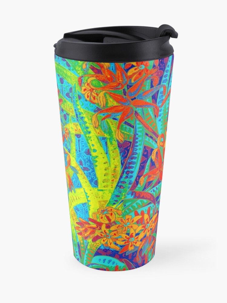 Alternate view of Floral Colorful Pattern Travel Mug