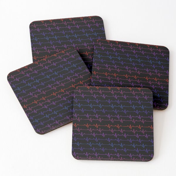 Item preview, Rainbow EKG designed and sold by Hodgepodge Bricolage.