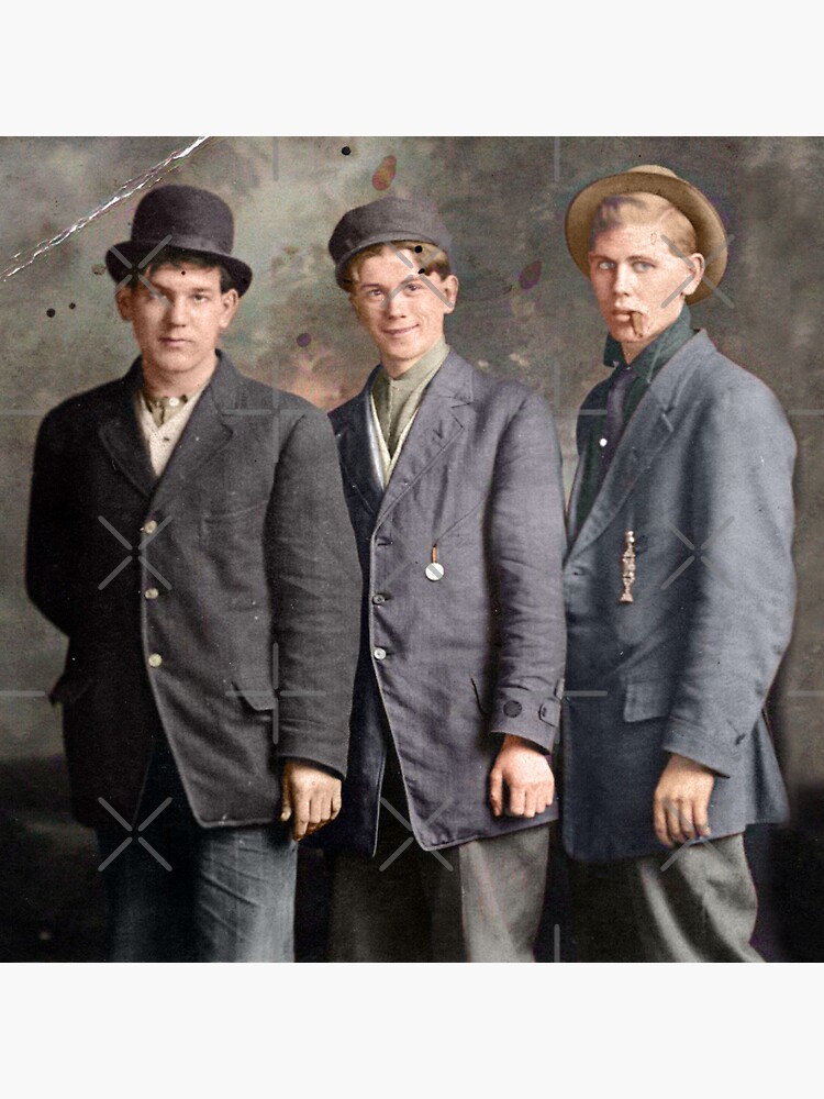 "Bootleggers, Colorized Antique Photograph, ca 1920" Sticker by