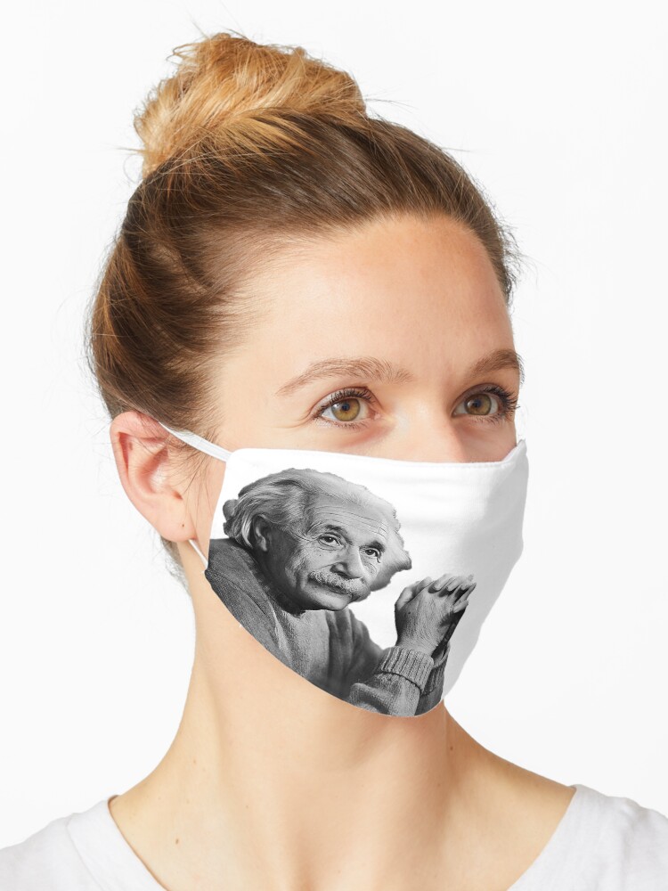 Einstein Albert Einstein Mask By Stevevgh Redbubble