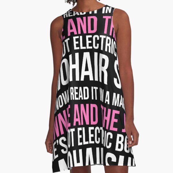 Bennie and the Jets Print A-Line Dress