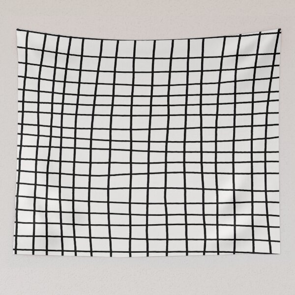 Item preview, Hand Drawn Grid White designed and sold by ProjectM.